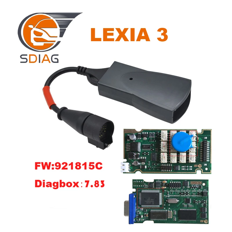 Diagbox V7.83 lexia с 921815C прошивки Lexia3 PP2000 V48/V25 Lexia 3 lexia-3 для Citroen peugeot диагностический инструмент