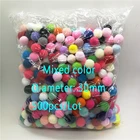 30 мм разноцветный шарик-помпон ручной работы для детских игрушекраннего обучениясотовый телефонтканьдетский сад Diy аксессуары для изготовления