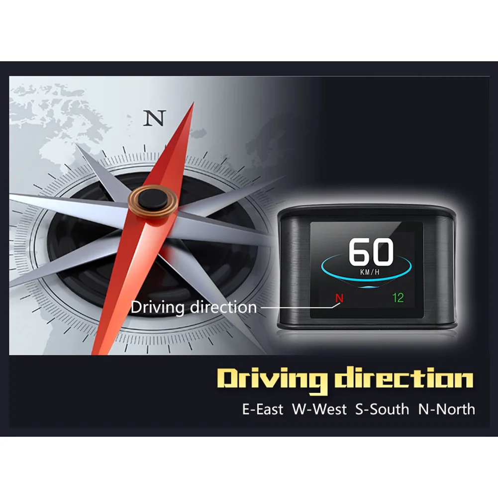 2019 T600 Автомобильный GPS HUD Дисплей с отображением превышения скорости сканер