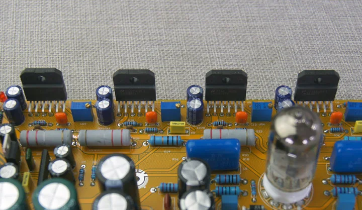Breeze audio LM3886 две параллельные 6N11/6DJ8 трубка усилитель мощности платы переднего
