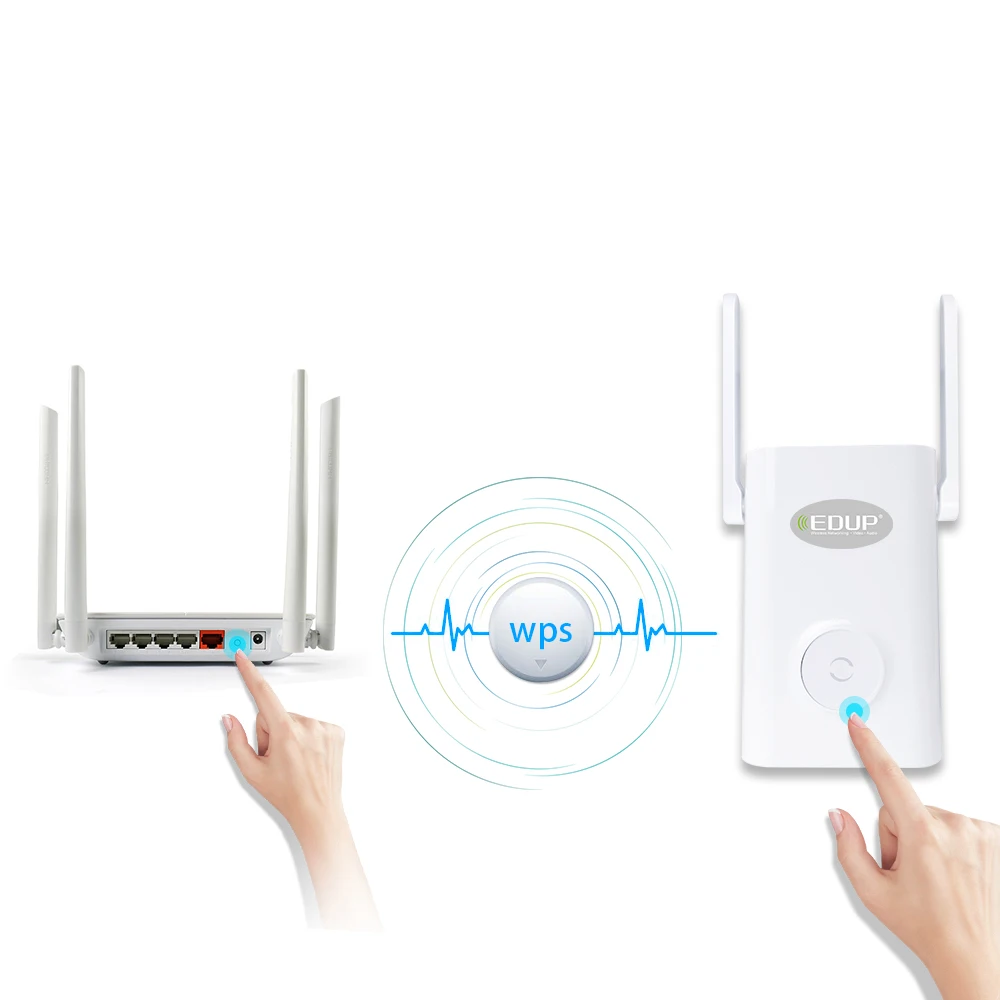 EDUP 1200 Мбит/с Беспроводной Wi Fi Ретранслятор Dual Band 2 4/5 ГГц Range Extender * 4dBI антенны 11AC