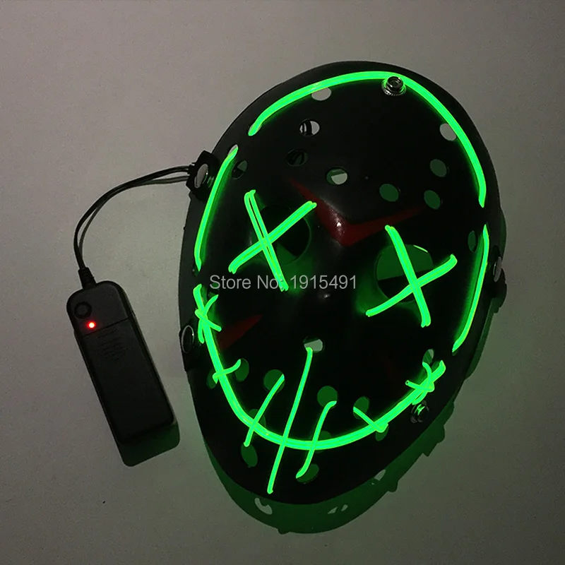 Light Up Freddy vs маска Джейсона фильм фигура ночной танец шоу EL светящийся свет охотник