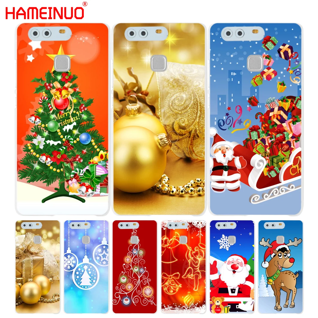 HAMEINUO Рождественская тема чехол для телефона huawei Ascend P7 P8 P9 P10 lite plus G8 G7 honor 5C 2017 Mate 8 |