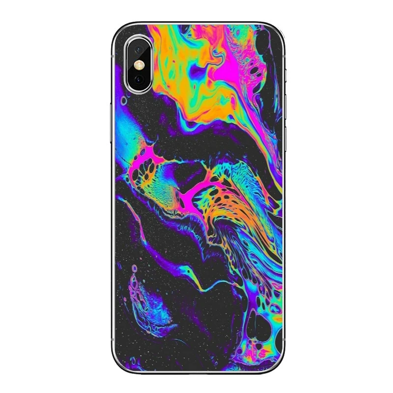 Психоделический абстрактный яркий LSD Trippy для iPhone X XR XS Max 8 7 6s 6 plus SE 5S 5c 5 4S 4 iPod Touch мягкий чехол для телефона - Цвет: LSD-Trippy-A-06