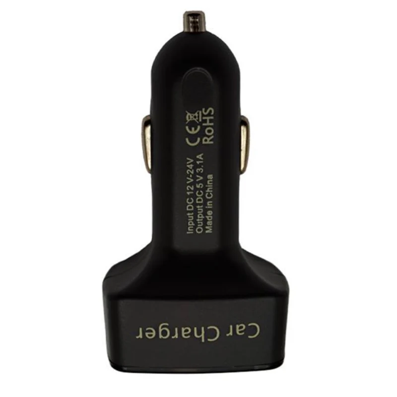 Автомобильное зарядное устройство с двумя usb портами 4 в 1 3 а 12 24 2 порта USB адаптер