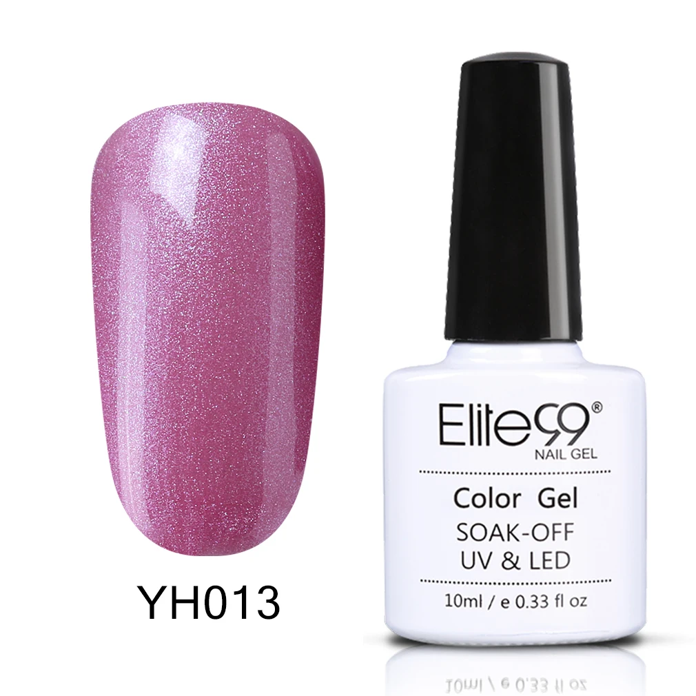 Elite99 уф-гель лак для ногтей 10 мл долгое уф-гель красочные Polishes наир искусство выбрать 1 розовая серия в 12 цветах - Цвет: YH013-10ML
