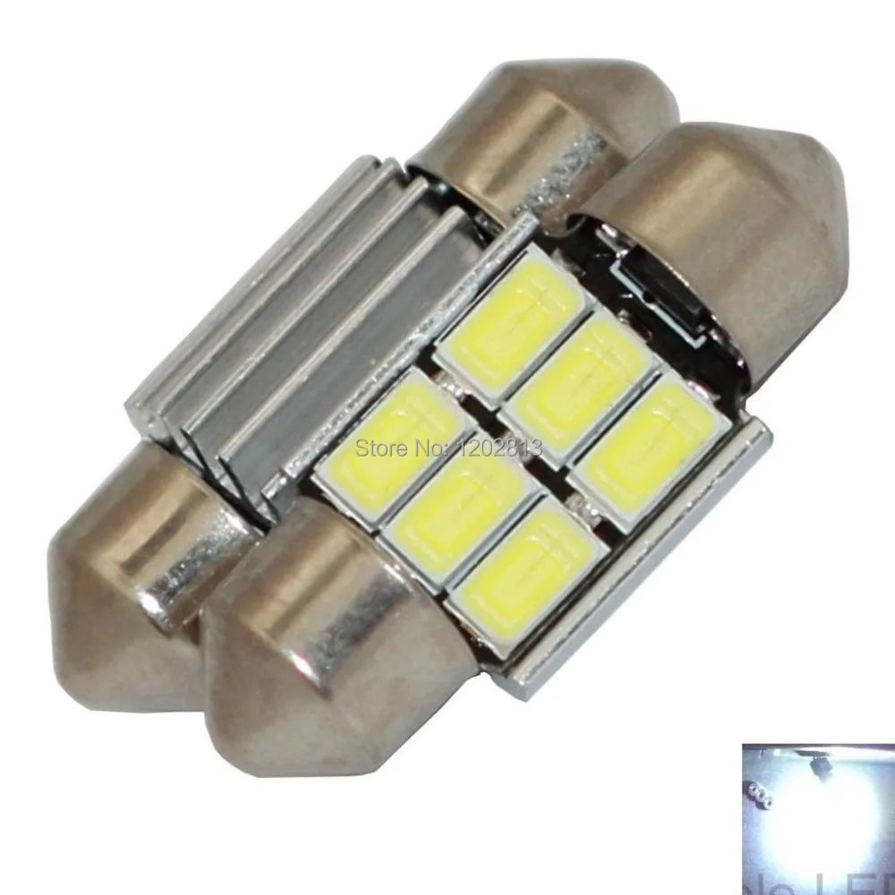

10PCS Lampada Torpedo 31mm 6Leds Smd Canbus Canceller