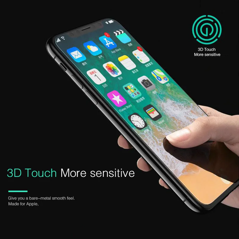 Черное полное покрытие 2.5D цветное стекло для Iphone 6 Plus 6s Se 7 8 X Xr Xs Max защитная