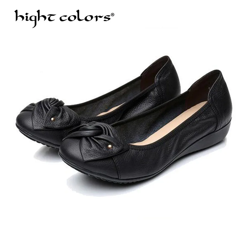 

New Spring Autumn Fashion Handmade Flat Shoes Vintage Genuine Leather Women Flats Girl Loafer sapato feminino X293