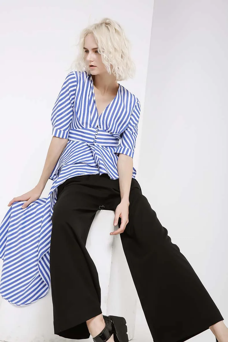 Summer Dress Real Vestido Longo Ukraine 2019 New Striped Half Sleeve Appliques Mid-calf Natural V-neck Women S-l | Женская одежда