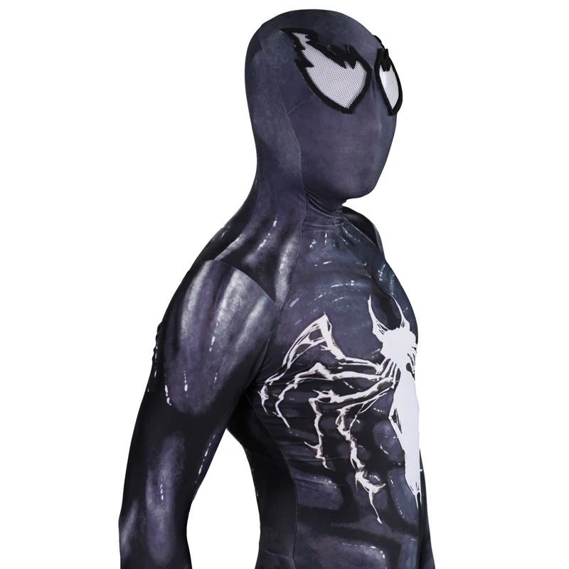 Костюм Venom для косплея Человек-паук Zentai Vestito делла Пелле Stretto Abiti спандекс Tuta лайкра полный тело Tuta di Хэллоуин