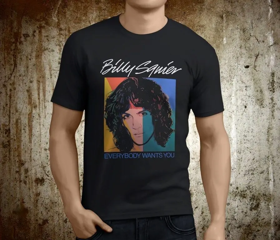 Billy Squier надписью Don't сказать нет рок с изображением легендарного музыканта Для