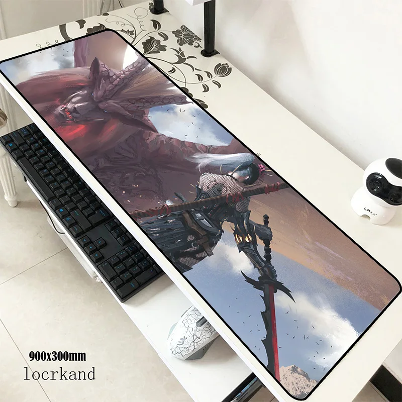 Monster hunter коврик для мыши 900x300x3 мм красивый игровой коврик для мыши большая клавиатура Коврик для мыши
