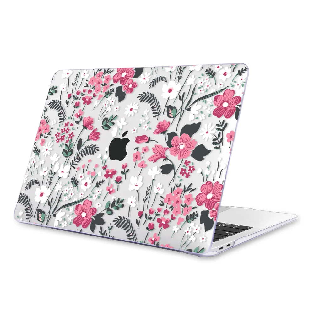 Чехол Redlai с разноцветными цветами для Macbook Air 13, чехол A1932, A1466, чехол для ноутбука MacBoook Pro 13, 15, 16 дюймов, чехол с сенсорной панелью