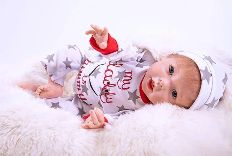 20 Inch 50cm silicone baby reborn dolls babies sleeping real children toys girl | Игрушки и хобби