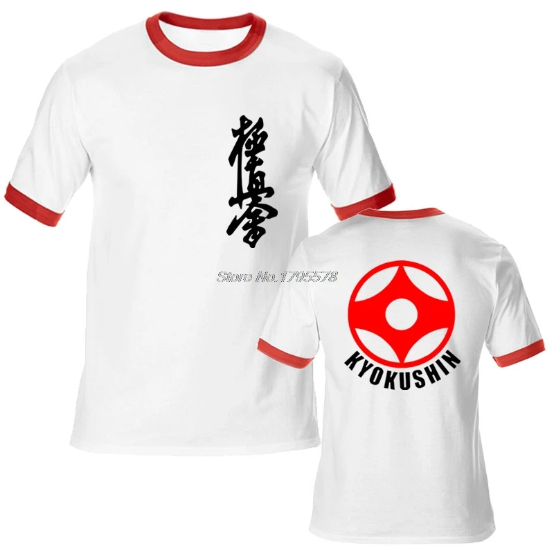 Мужские хлопковые футболки с рукавами реглан мужские Kyokushin Karate Masutatsu Oyama японская