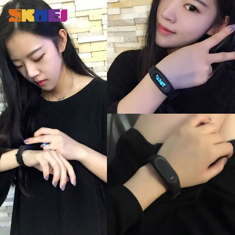 SKMEI SmartWatch женские умные часы монитор артериального давления пульсометр браслет