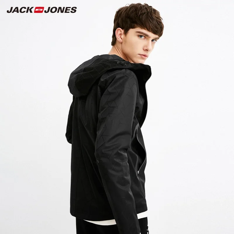 JackJones Men's Hooded Windbreaker Jacket Short Coat Hoodies Menswear 218121528 | Мужская одежда