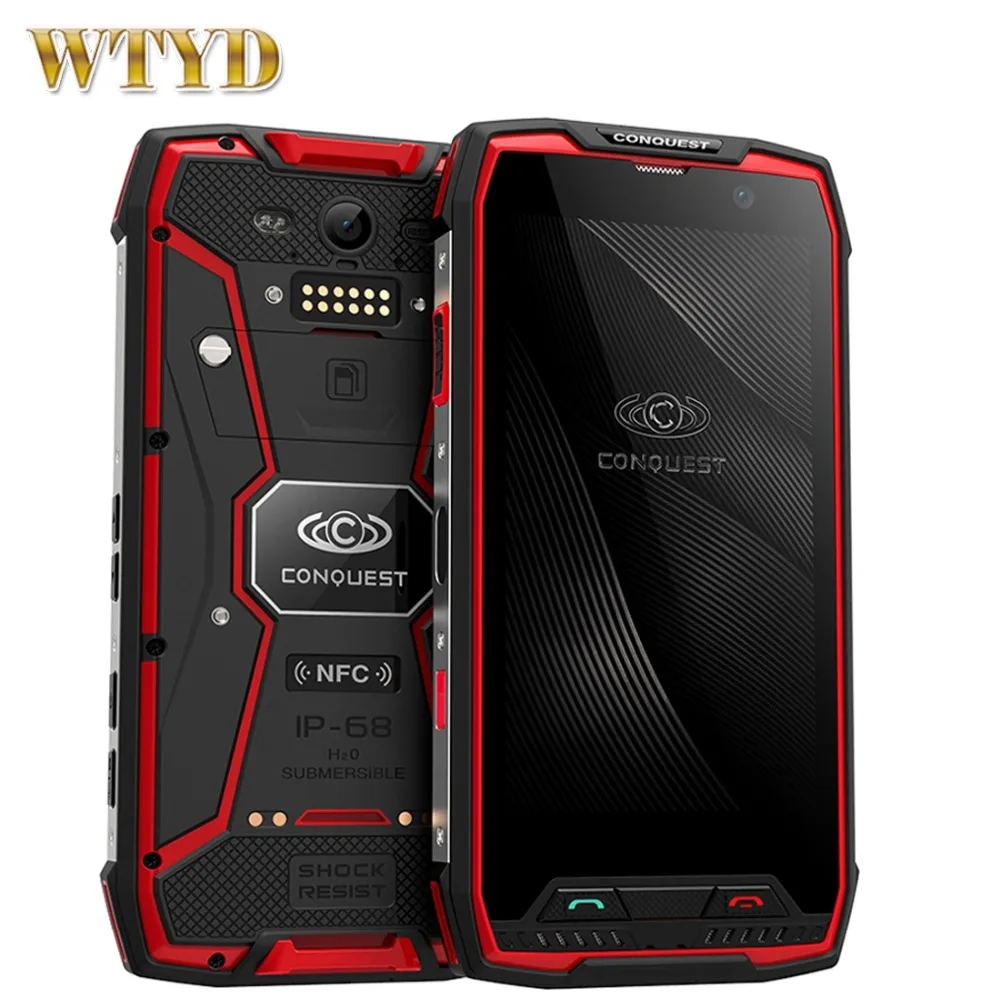 Conquest S11 IP68 Водонепроницаемый 4G мобильный телефон Andorid 7 0 6 ГБ 128 восьмиядерный