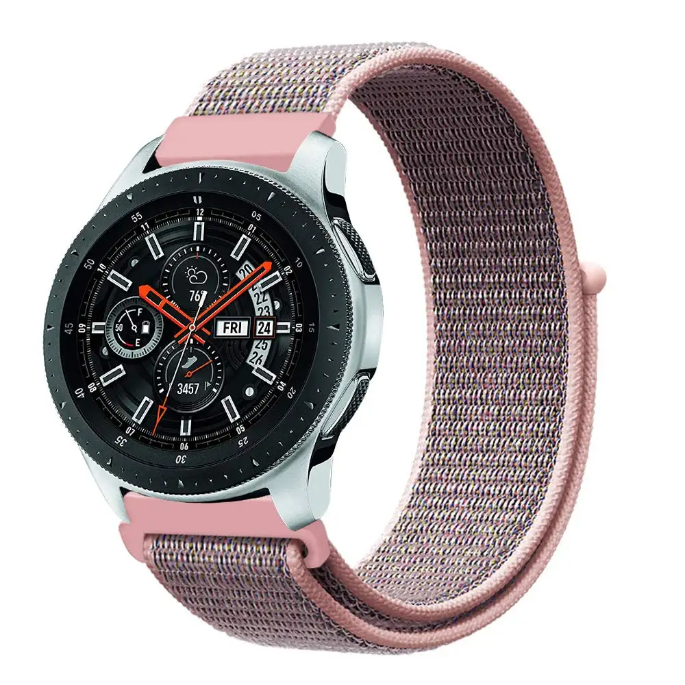 22 мм БЫСТРОРАЗЪЕМНАЯ нейлоновая Спортивная петля ремешок для samsung gear S3 Classic/S3 Frontier наручный ремешок для samsung Galaxy Watch 46 мм ремешок