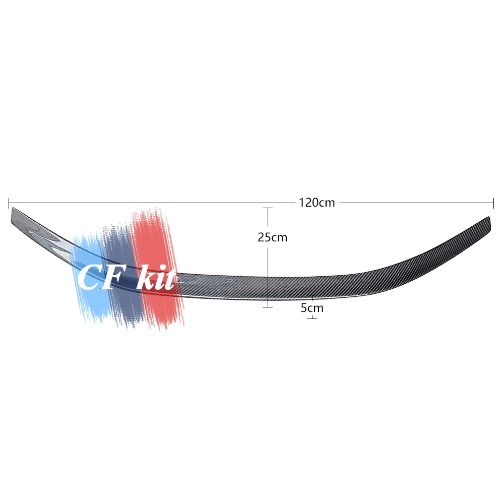 Автомобильный спойлер CF из натурального углеродного волокна для LEXUS RC300 губа