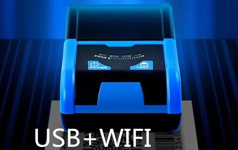 Портативный принтер для этикеток с Bluetooth ручной стикер магазин одежды бирка мини этикетка машина Подключаемая мобильное приложение печать 58 мм - Цвет: USB WIFI