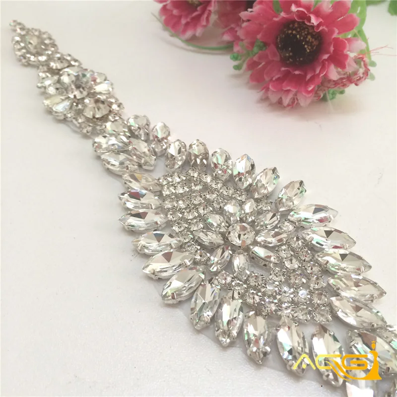 Изысканный пояс ручной работы со стразами свадебное платье Ремни Чешский Камни