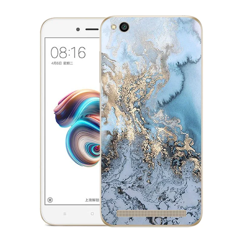 Мягкий чехол для Xiaomi Redmi 5A модный силиконовый с принтом прозрачный телефона 5 A 0