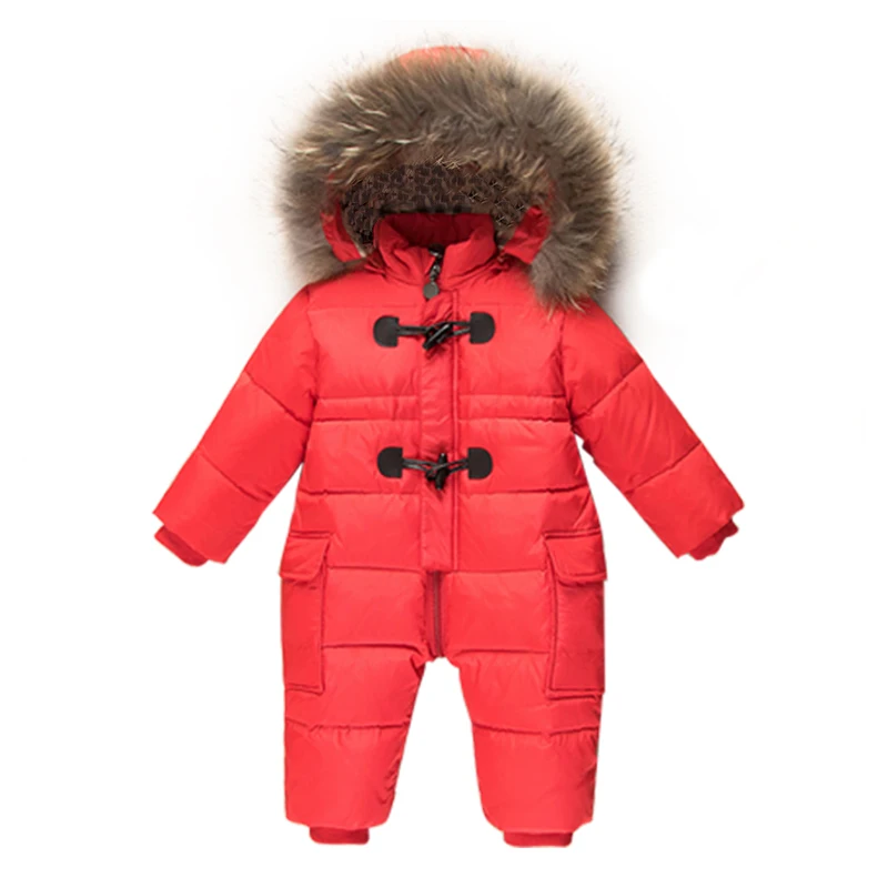 Baby Jumpsuits Warm Children Winter Rompers Jumpsuit Kids Overalls Winter Boy Duck Down Snowsuit Baby Romper One-Pieces Romper