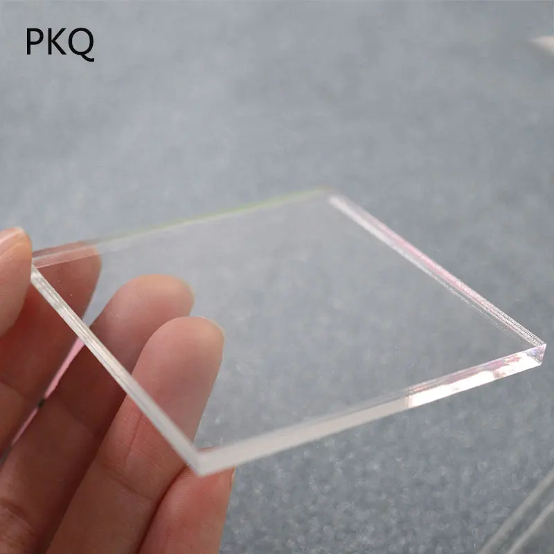 Акриловая зеркальная пластиковая панель из перспекса толщина 1 мм 6x6 см/7x7 см/8x8