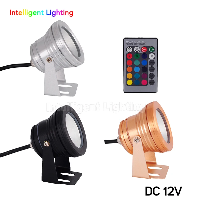 10 Вт 12 В постоянного тока Серебряная поверхность/золотая поверхность/черная