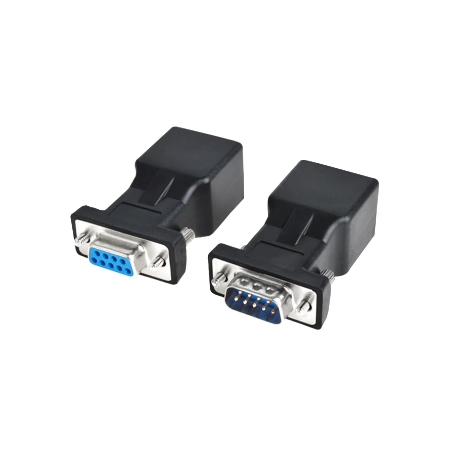 Конвертер COM порта в Ethernet порт LAN DB9 переходник со штекера RS232 на гнездо RJ45 1 шт. не