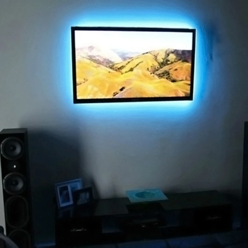 5V 3528 RGB USB 30 LED/m не водонепроницаемая гибкая полоса света ТВ ПОДСВЕТКА комплект + 3