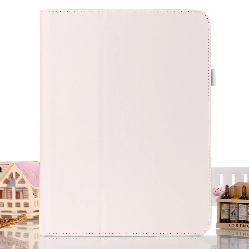Пленка ручка для samsung Galaxy Tab 4 10,1 дюймов T530 T531 T535 SM-T530 T533 SM-T531 SM-T535 Tab4 планшетный чехол кронштейн кожаный чехол - Цвет: Белый