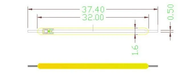 Светодиодный чип накаливания 50X 360 градусов высокое напряжение 60 в низкий ток 10 мА