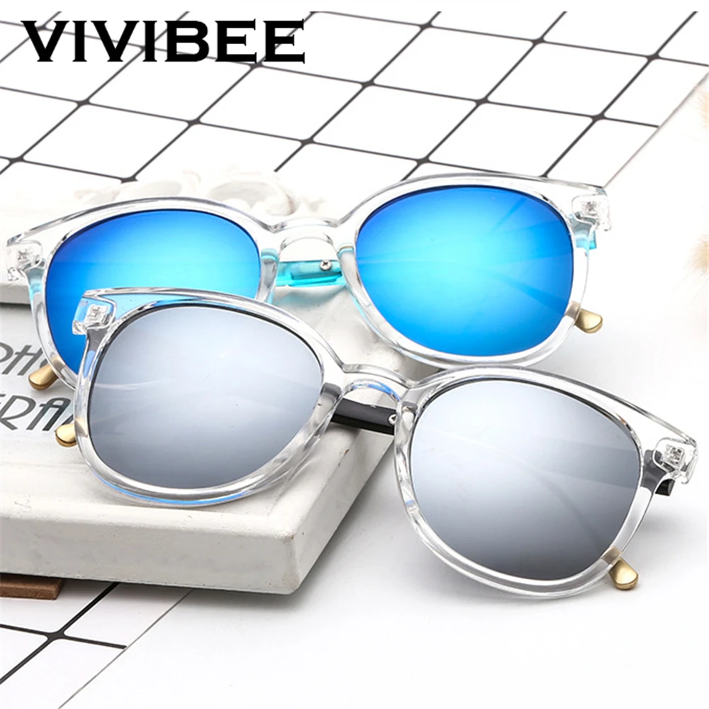 Прозрачные Квадратные Солнцезащитные очки VIVIBEE брендовые дизайнерские новые