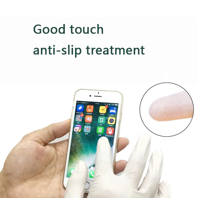 1 Пара Противоскользящие маслостойкие чистящие перчатки одноразовый резиновый