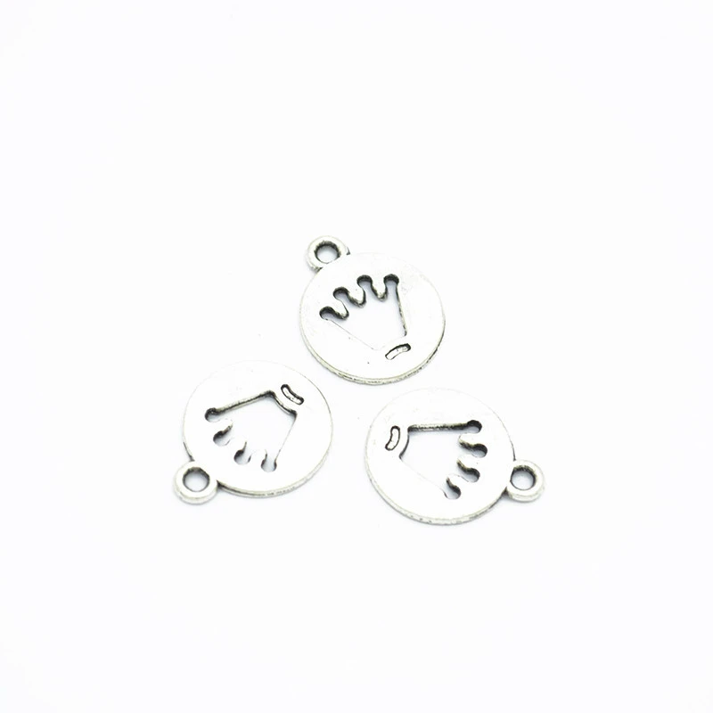 

90pcs Crown Charms DIY Jewelry Making Pendant Fit Bracelets Necklaces Earrings Handmade Crafts