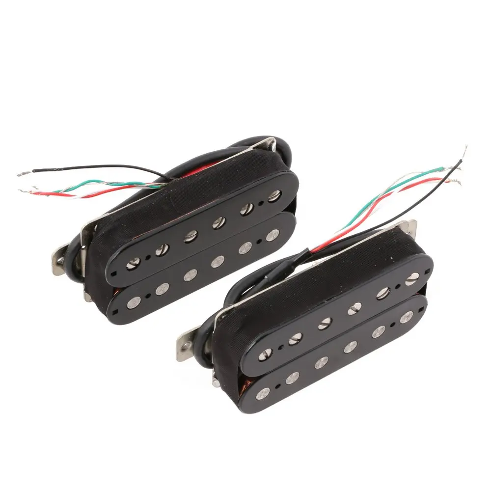 Черный набор для захвата гитары Humbucker шейный мост Alnico 5 магнитное основание из