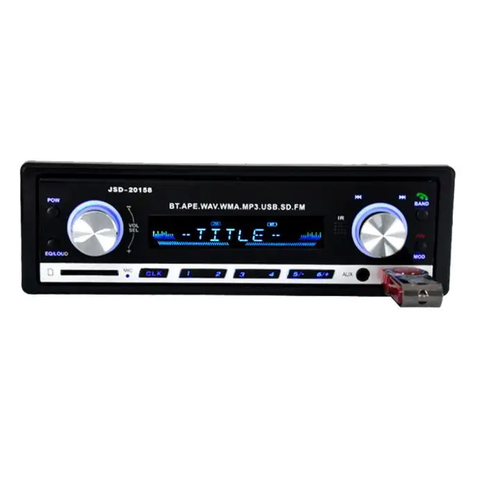 Автостайлинг Bluetooth Авто Радио стерео аудио MP3 плеер FM радио приемник Поддержка Aux вход SD USB Авторадио