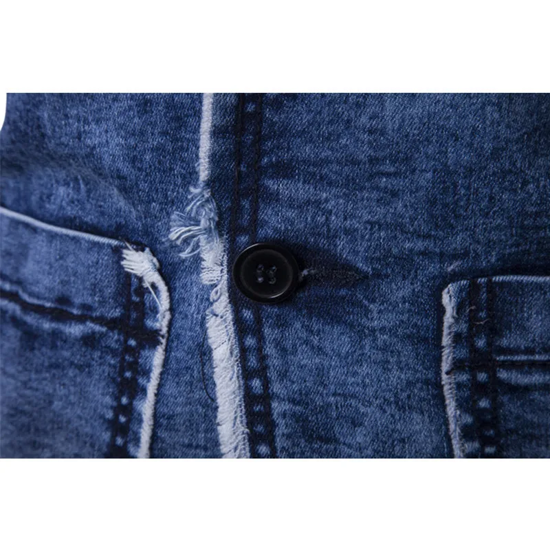 Fdwerynh ковбой Повседневное Пиджак однобортный карман Slim Fit мужской пиджак градиент