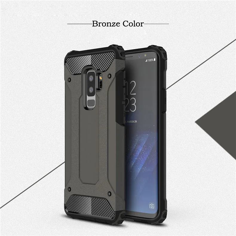 Bronze Color Противоударный чехол для Coque samsung Galaxy Note 8 9 S5 S6 край S7 S8 S9 плюс S10 Lite S10E J2 Prime J7 J5 A3 A5 A7 - Цвет: Bronze Color