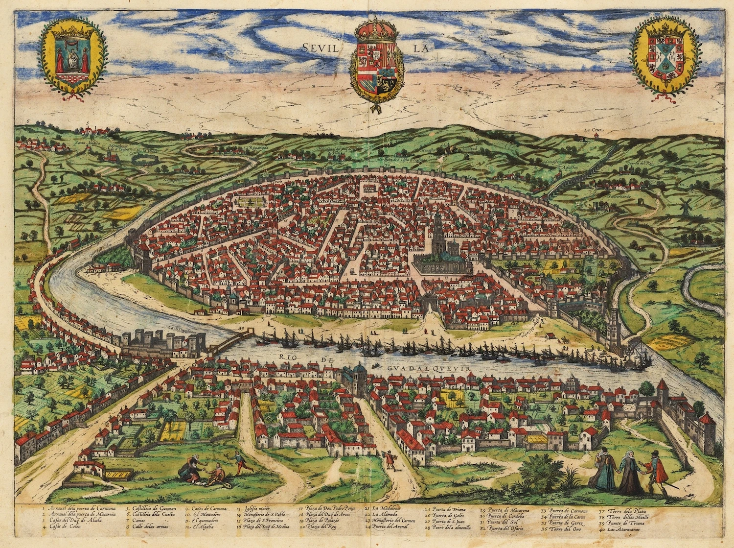 Винтажный постер с картой во французском стиле Варшава (1831) классические
