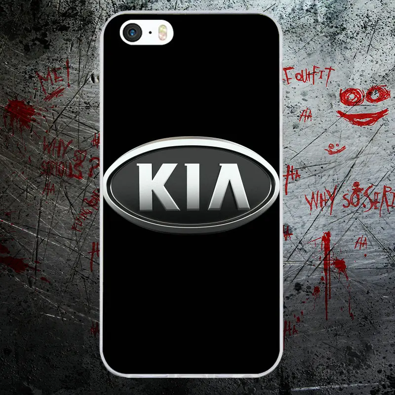 Модный логотип Kia, корейские автомобильные бренды, мягкие силиконовые чехлы для мобильных телефонов, чехлы для iPhone 6, 6 S, 7, 8 Plus, 5S, SE, 5C, 4, 4S, X, чехлы - Цвет: Picture 3