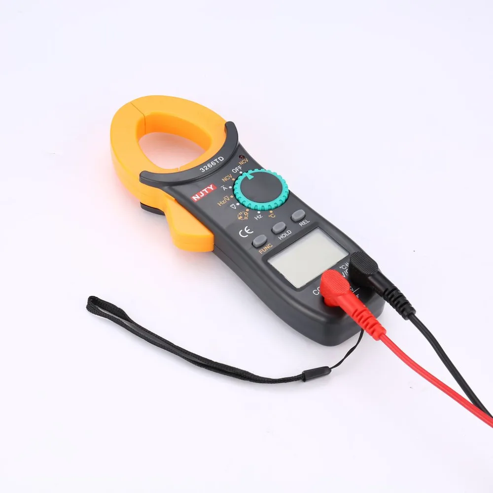 Digital Clamp Meter 3266TD DC/AC Volt Amp Ohm Diode Mini Multimeter Ammeter Multitester Current Voltage Resistance Tester NCV |