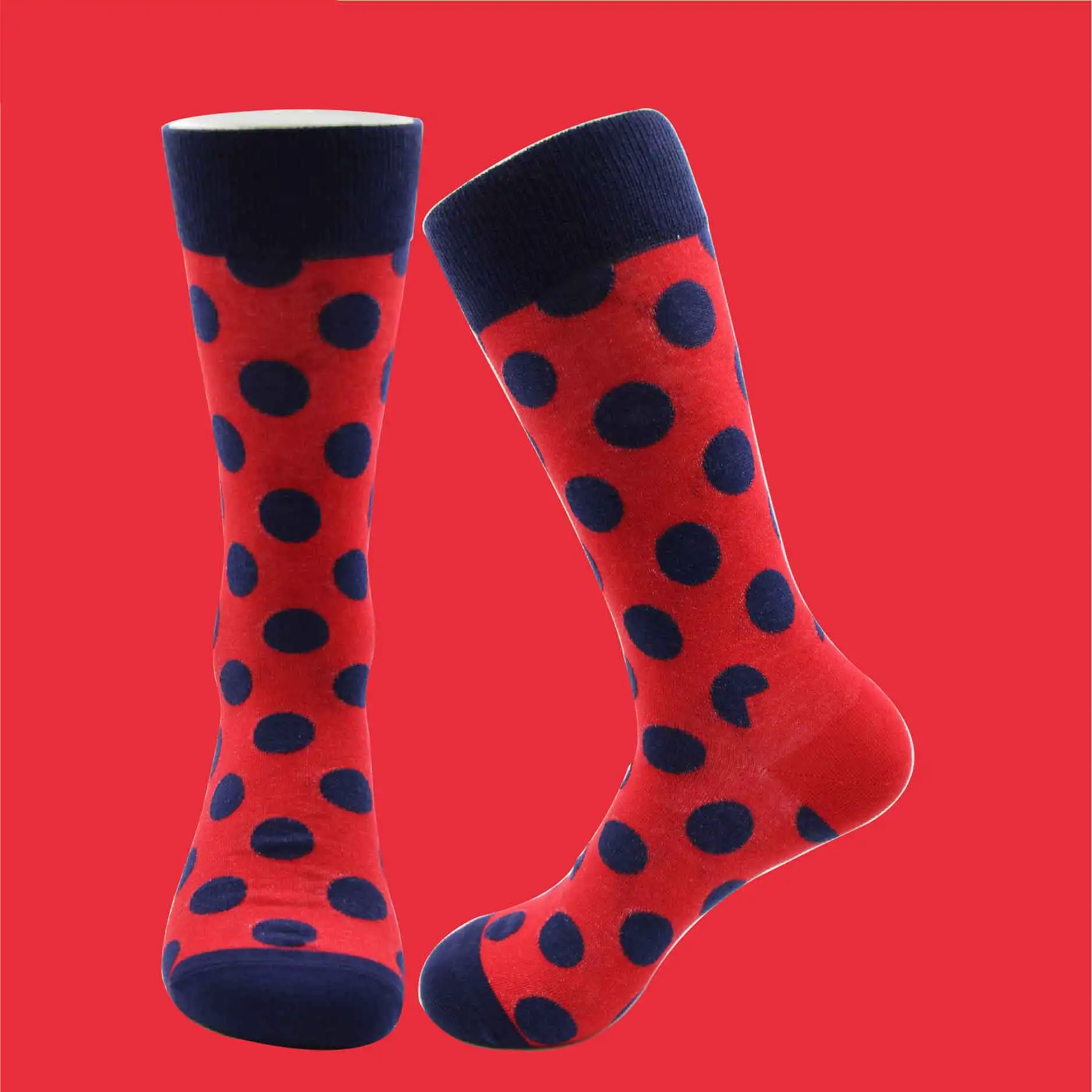 SOKKEN Happy socks пара чесаных хлопковых стоков красочные точка шаблон хип хоп лучший