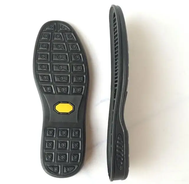 Sole men's leather shoes casual shoes single shoes gentleman soles replacement outsole rubber tendon outsole stickers - Цвет: Черный