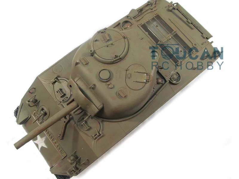 Mato 100% металлический инфракрасный Recoil 1/16 M4A3 Sherman RC Танк армейский зеленый RTR 1230