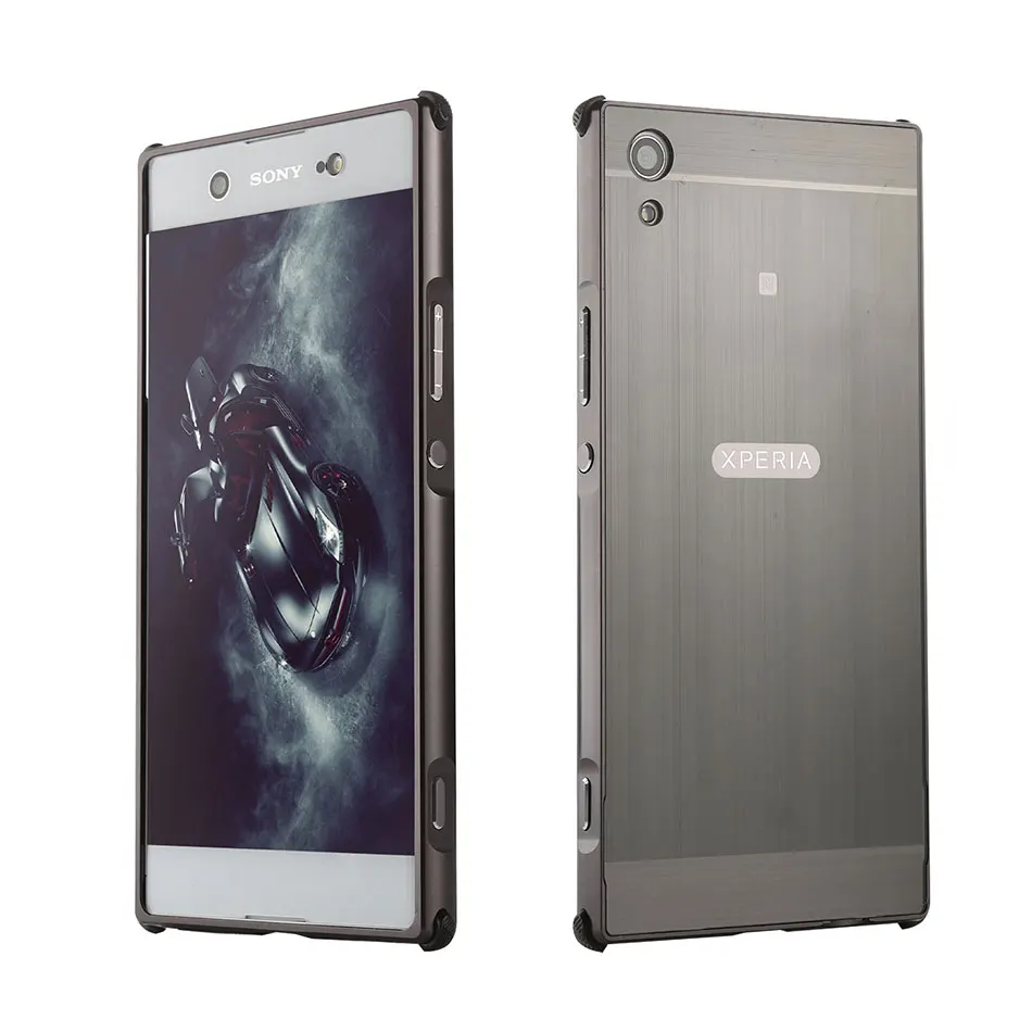 Противоударный чехол для Sony Xperia XA1 Plus Csae алюминиевый корпус с жесткой матовой