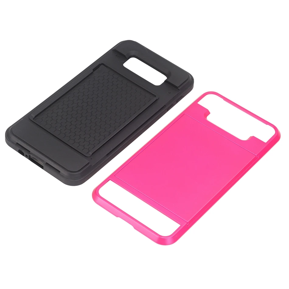 for A3 A5 A7 2016 2017 Case Luxury Protect Hybrid Hard Rubber Impact Armor Card Pocket Cover Samsung galaxy A520 A320 Coque | Мобильные